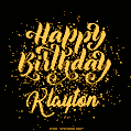 Happy Birthday Card for Klayton - Download GIF and Send for Free
