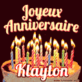 Joyeux anniversaire Klayton GIF
