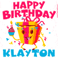 Funny Happy Birthday Klayton GIF