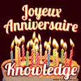 Joyeux anniversaire Knowledge GIF