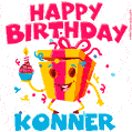 Funny Happy Birthday Konner GIF