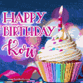 Happy Birthday Kori - Lovely Animated GIF