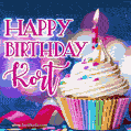 Happy Birthday Kort - Lovely Animated GIF