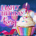 Happy Birthday Kory - Lovely Animated GIF