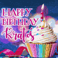 Happy Birthday Kratos - Lovely Animated GIF