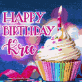 Happy Birthday Kree - Lovely Animated GIF