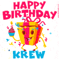 Funny Happy Birthday Krew GIF