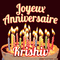 Joyeux anniversaire Krishiv GIF