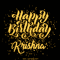 Happy Birthday Card for Krishna - Download GIF and Send for Free