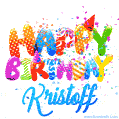 Happy Birthday Kristoff - Creative Personalized GIF With Name