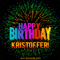 New Bursting with Colors Happy Birthday Kristoffer GIF and Video with Music