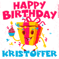 Funny Happy Birthday Kristoffer GIF