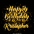 Happy Birthday Card for Kristopher - Download GIF and Send for Free