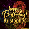 Happy Birthday, Kristopher! Celebrate with joy, colorful fireworks, and unforgettable moments.