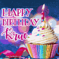 Happy Birthday Krue - Lovely Animated GIF