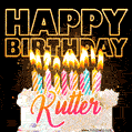 Kutter - Animated Happy Birthday Cake GIF for WhatsApp