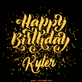 Happy Birthday Card for Kyler - Download GIF and Send for Free