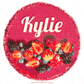Happy Birthday Cake with Name Kylie - Free Download