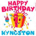 Funny Happy Birthday Kyngston GIF
