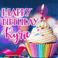 Happy Birthday Kyrie - Lovely Animated GIF
