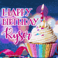 Happy Birthday Kyser - Lovely Animated GIF