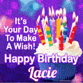 It's Your Day To Make A Wish! Happy Birthday Lacie!