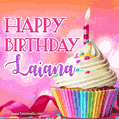 Happy Birthday Laiana - Lovely Animated GIF