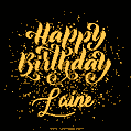 Happy Birthday Card for Laine - Download GIF and Send for Free