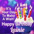 It's Your Day To Make A Wish! Happy Birthday Lainie!