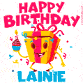 Funny Happy Birthday Lainie GIF