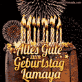 Alles Gute zum Geburtstag Lamaya (GIF)