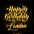 Happy Birthday Card for Landen - Download GIF and Send for Free