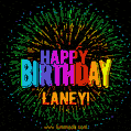 New Bursting with Colors Happy Birthday Laney GIF and Video with Music