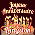 Joyeux anniversaire Langston GIF