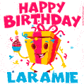 Funny Happy Birthday Laramie GIF