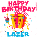 Funny Happy Birthday Lazer GIF