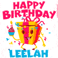 Funny Happy Birthday Leelah GIF