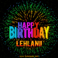 New Bursting with Colors Happy Birthday Lehlani GIF and Video with Music