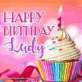 Happy Birthday Leidy - Lovely Animated GIF