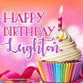 Happy Birthday Leighton - Lovely Animated GIF