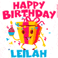Funny Happy Birthday Leilah GIF
