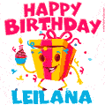 Funny Happy Birthday Leilana GIF