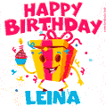 Funny Happy Birthday Leina GIF