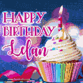 Happy Birthday Lelan - Lovely Animated GIF