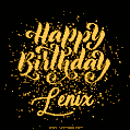 Happy Birthday Card for Lenix - Download GIF and Send for Free