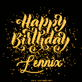 Happy Birthday Card for Lennix - Download GIF and Send for Free