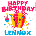 Funny Happy Birthday Lennox GIF