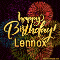 Happy Birthday, Lennox! Celebrate with joy, colorful fireworks, and unforgettable moments.