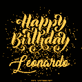 Happy Birthday Card for Leonardo - Download GIF and Send for Free