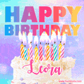 Funny Happy Birthday Leora GIF
